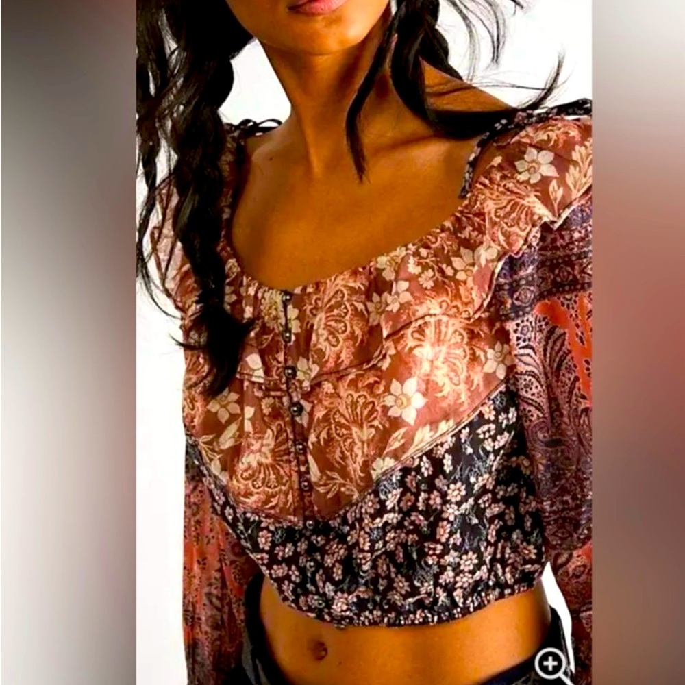 NWOT ~ Free People Memphis Canyon Top - Picture 3 of 3